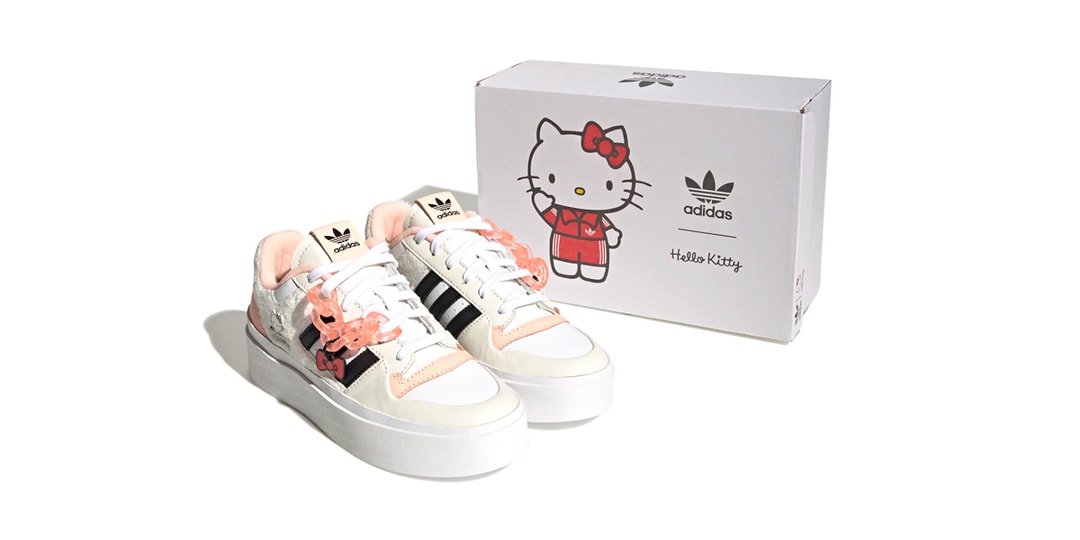 Illustrative example of adidas hello kitty shoes