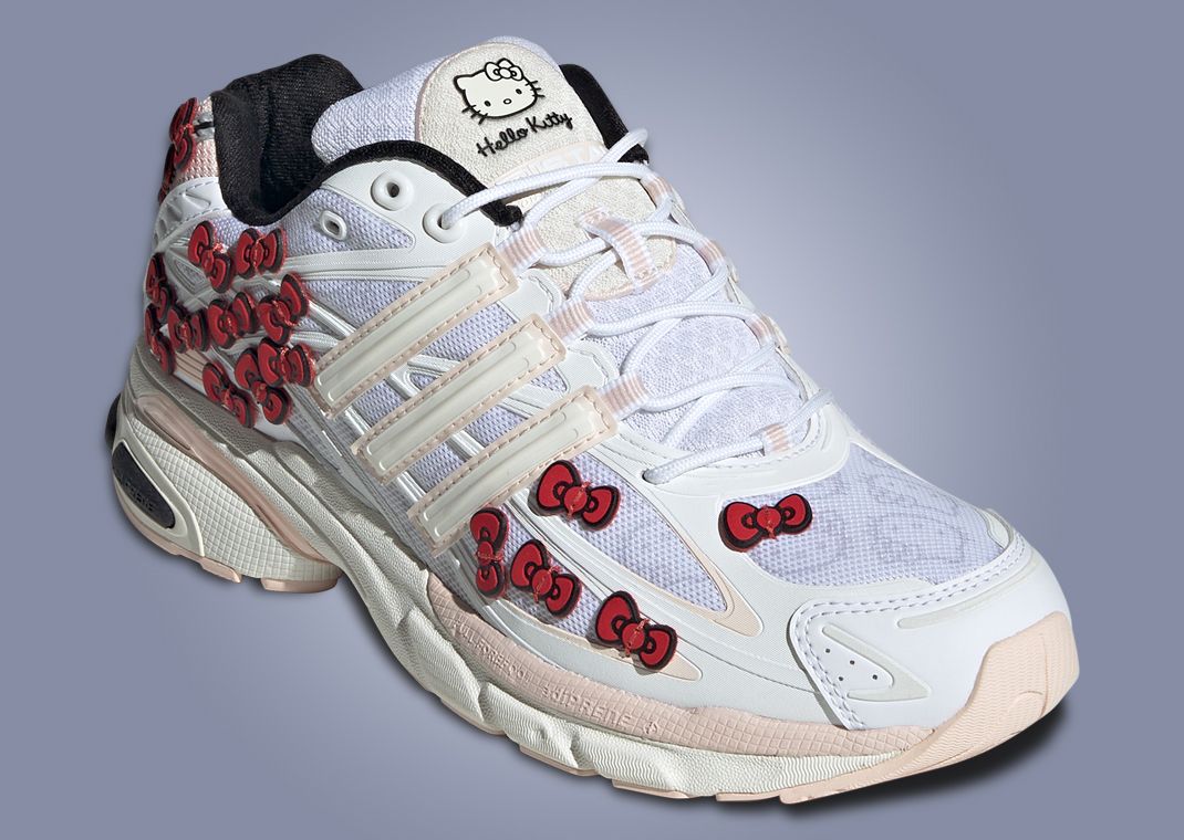 Illustrative example of adidas hello kitty shoes