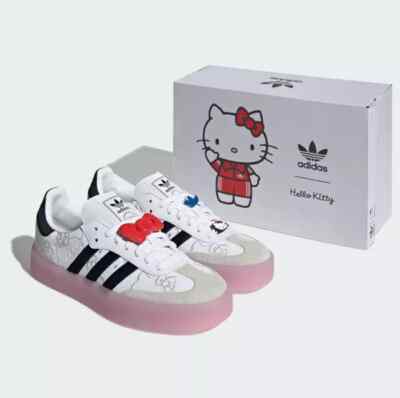 Illustrative example of adidas hello kitty shoes