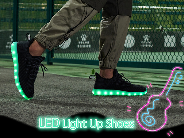 Illustrative example of adult light up shoes