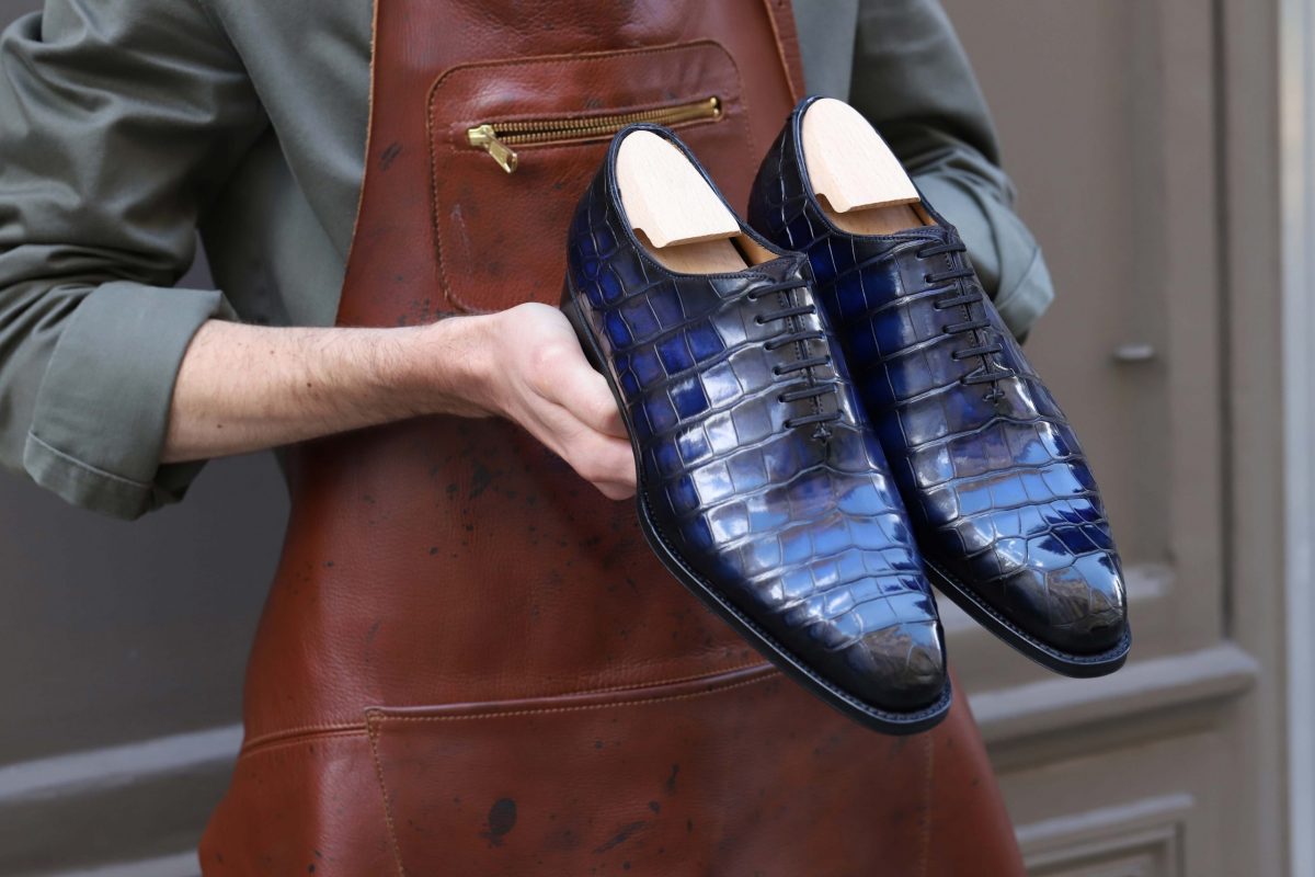 Illustrative example of alligator shoes