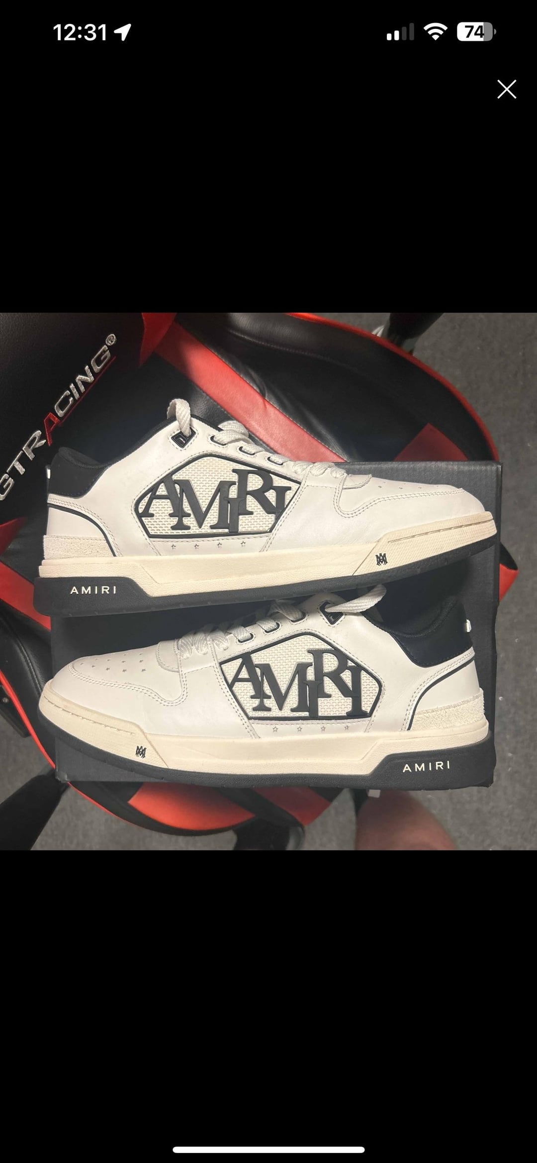 Illustrative example of amiris shoes