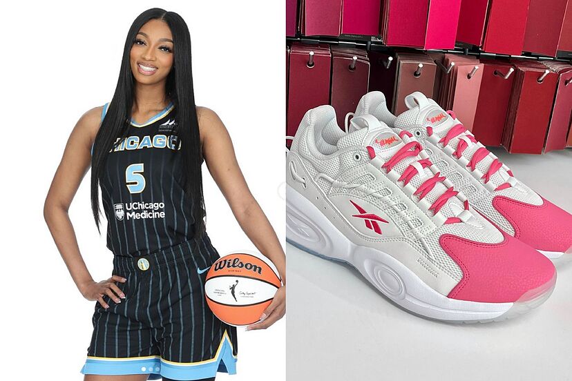 Illustrative example of angel reese shoes