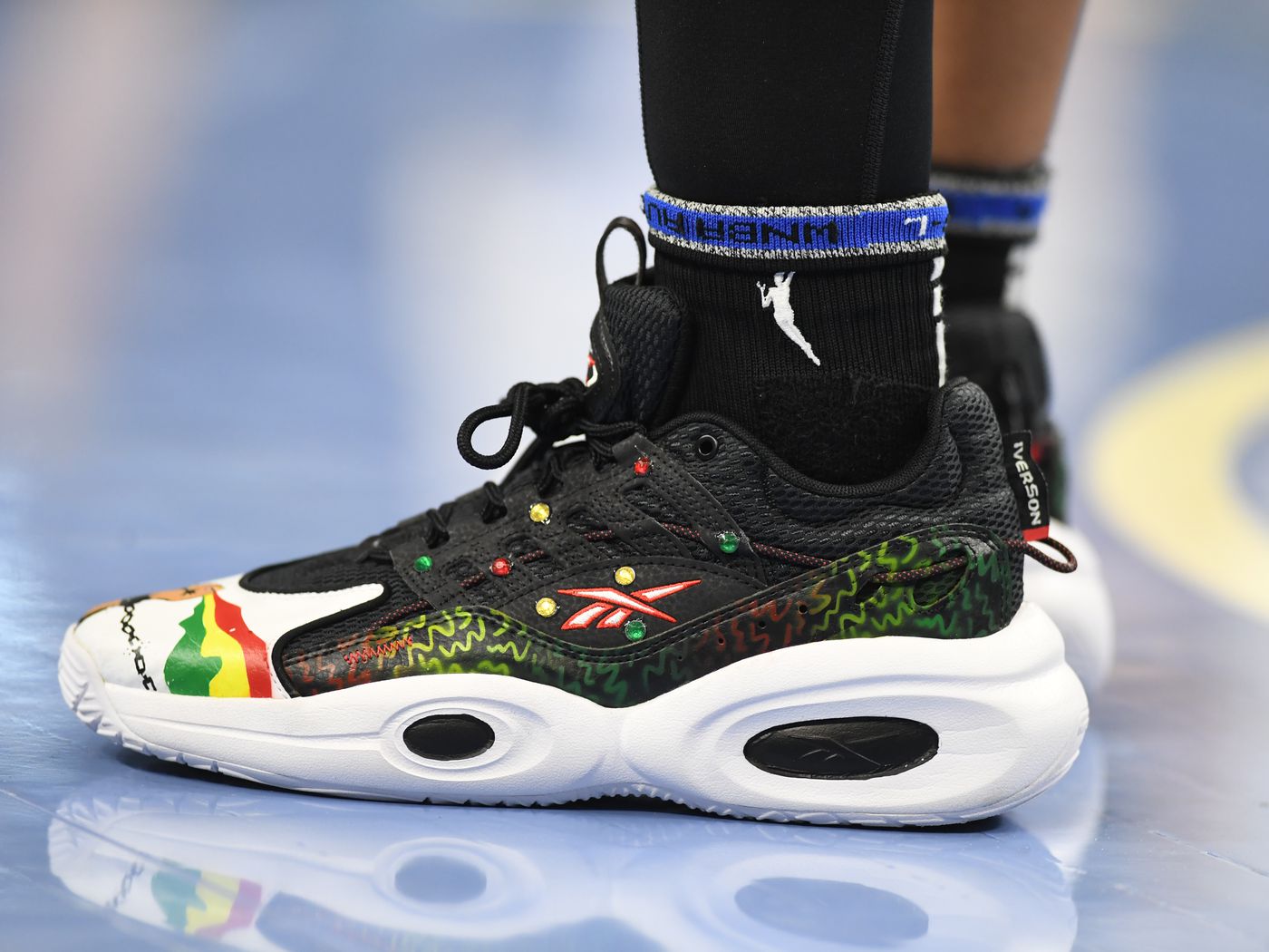 Illustrative example of angel reese shoes