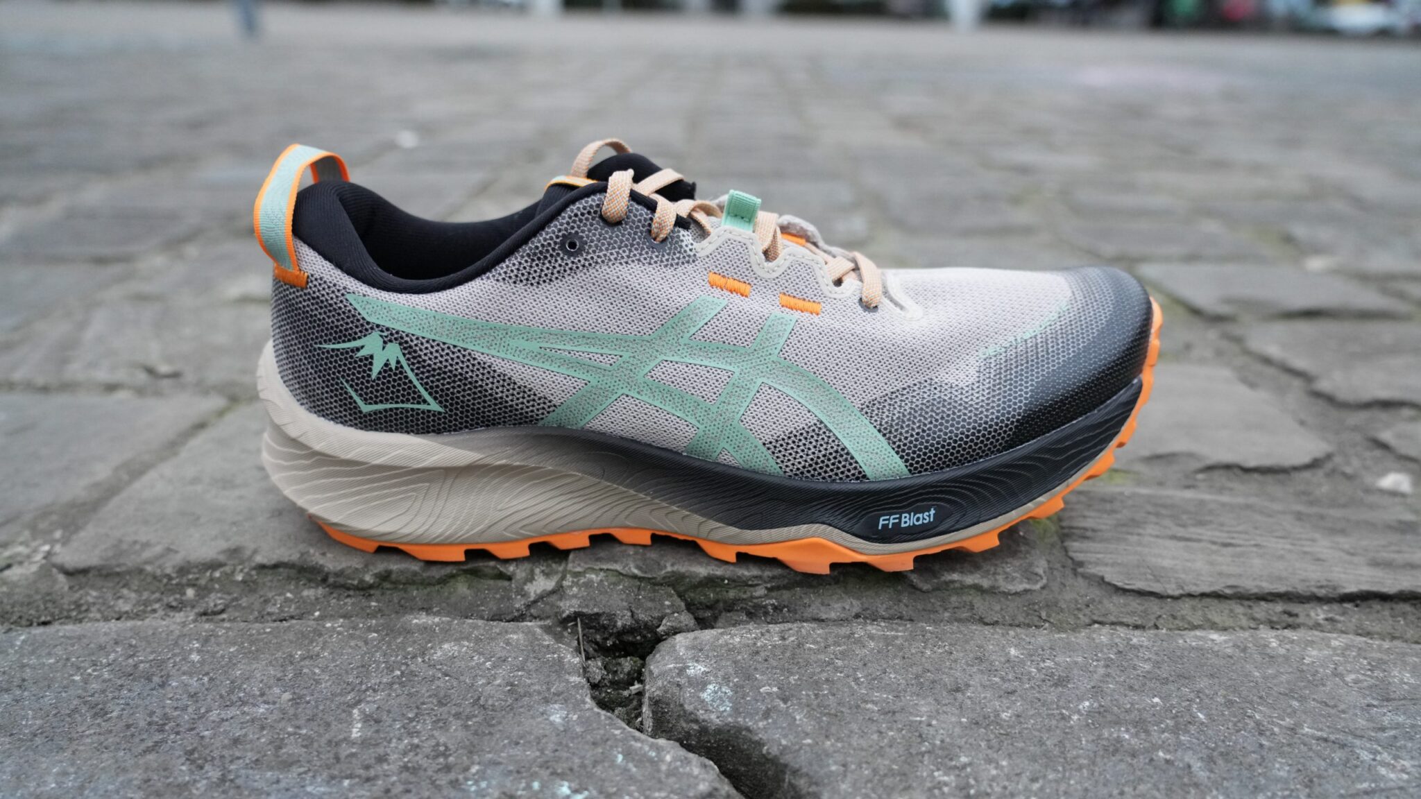 Illustrative example of asics trail running shoes