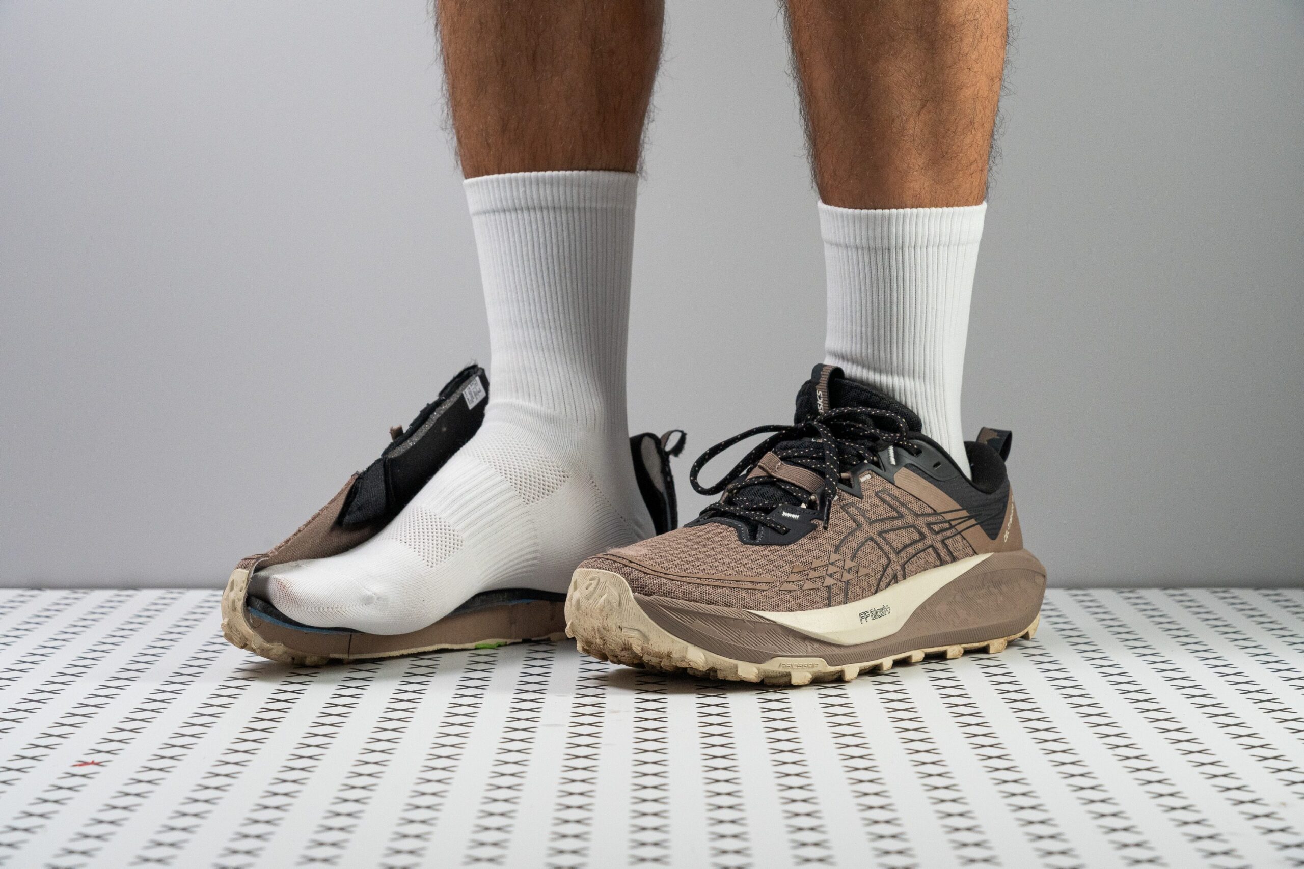 Illustrative example of asics trail running shoes