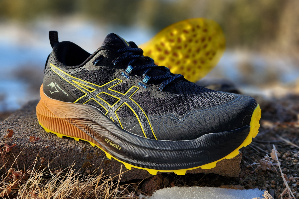 Illustrative example of asics trail running shoes