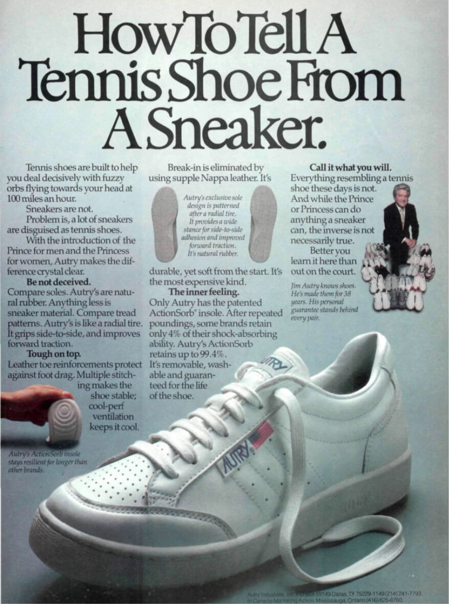 Illustrative example of autry shoes