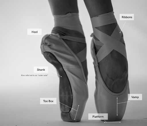 Illustrative example of ballet shoes