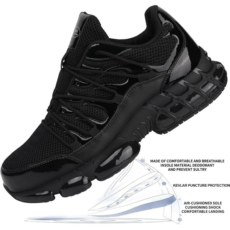Illustrative example of black athletic shoes