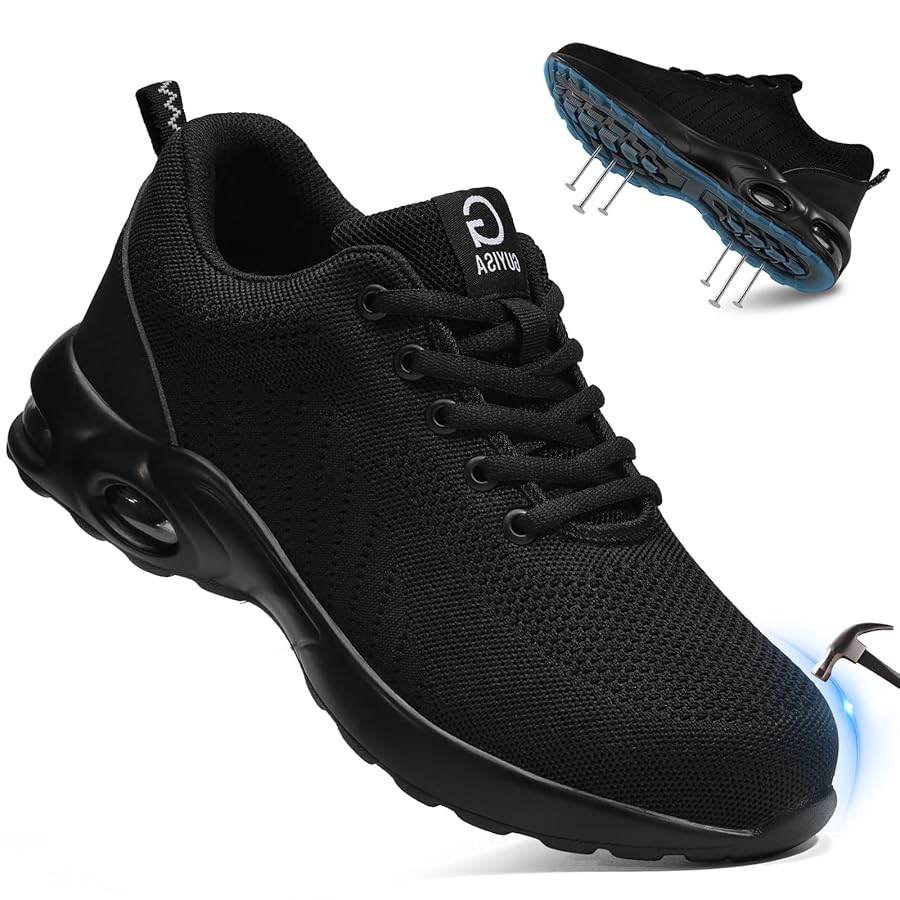 Illustrative example of black athletic shoes