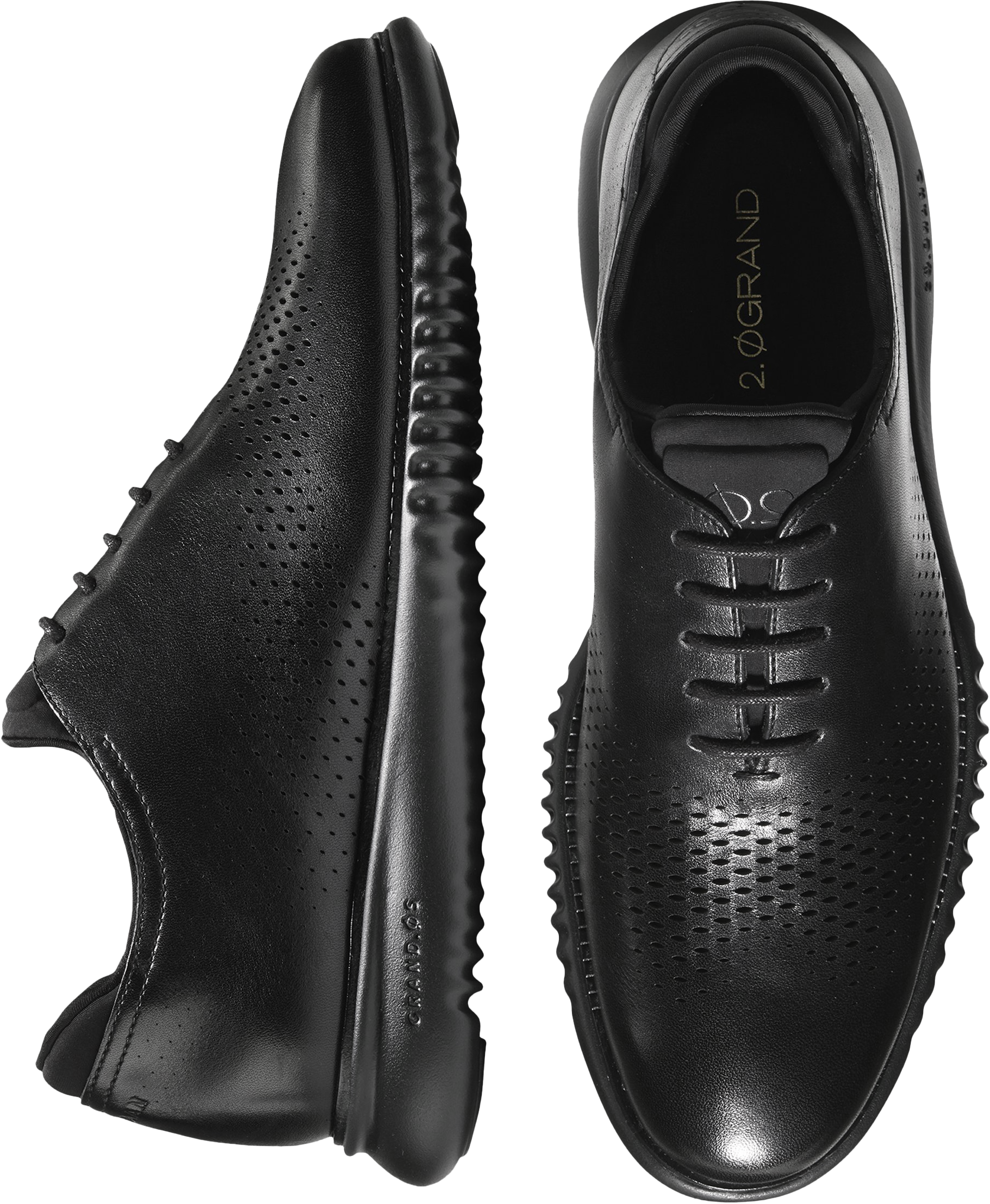 Illustrative example of black casual shoes