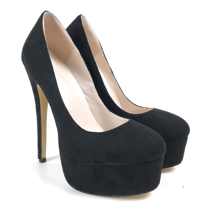Illustrative example of black high heel shoes