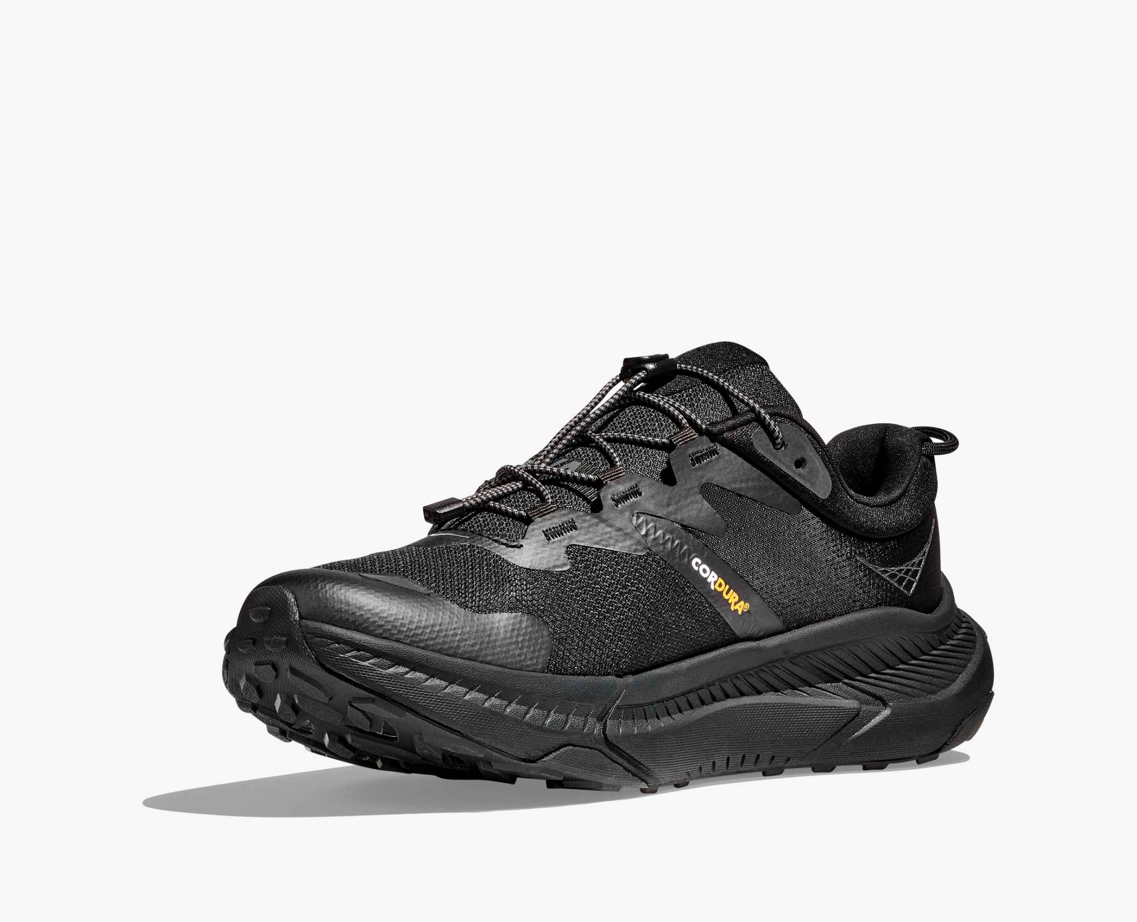 Illustrative example of black hoka shoes