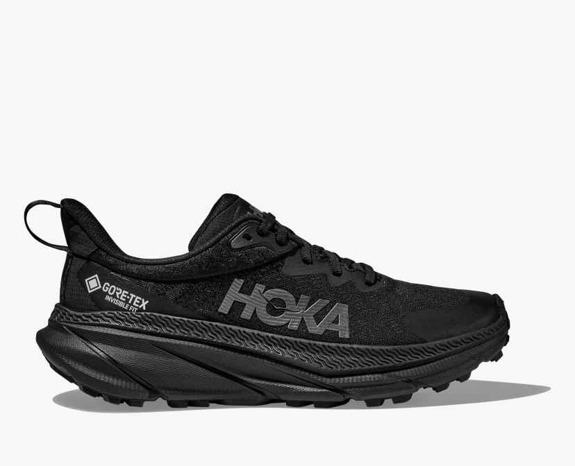 Illustrative example of black hoka shoes