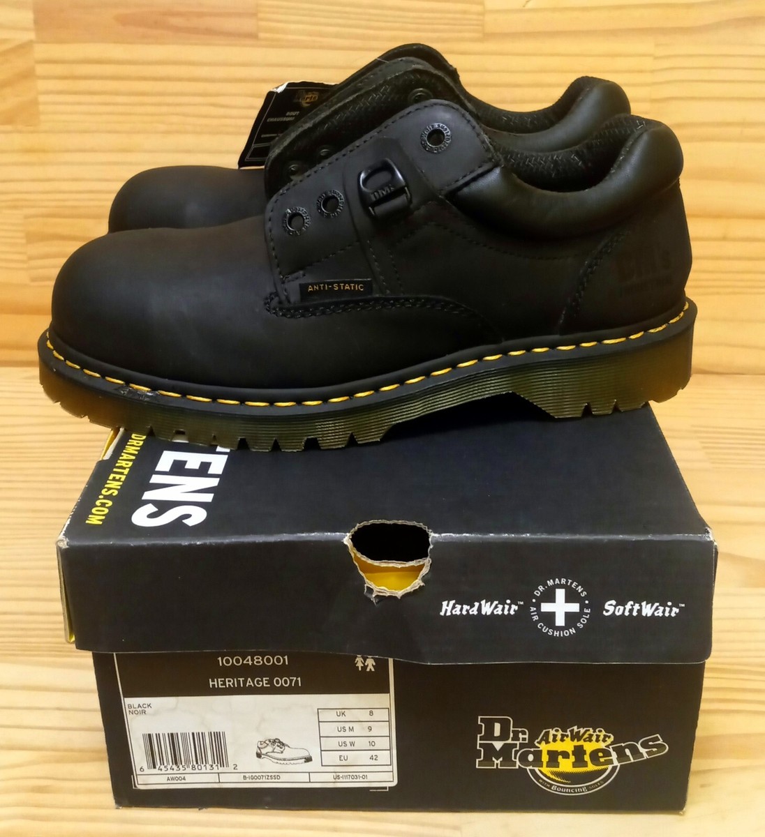 Illustrative example of black leather shoes
