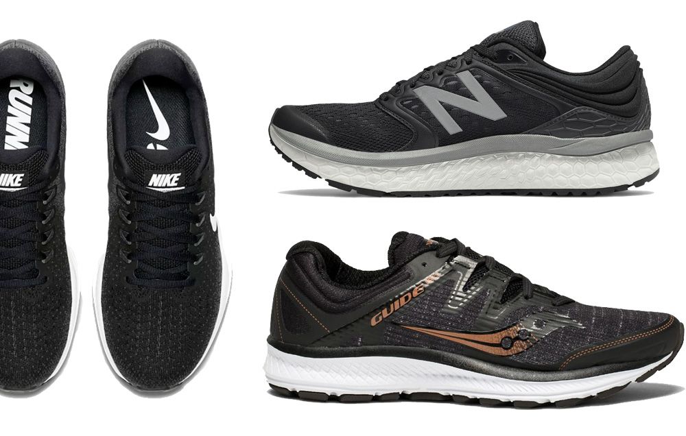 Illustrative example of black running shoes womens