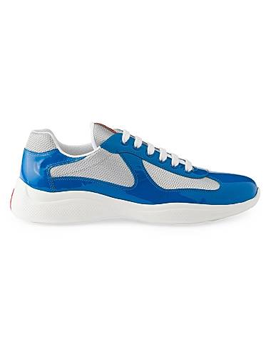 Illustrative example of blue designer shoes