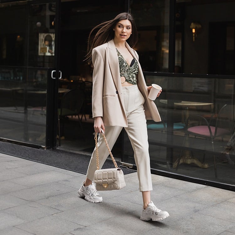 Illustrative example of business casual shoes women