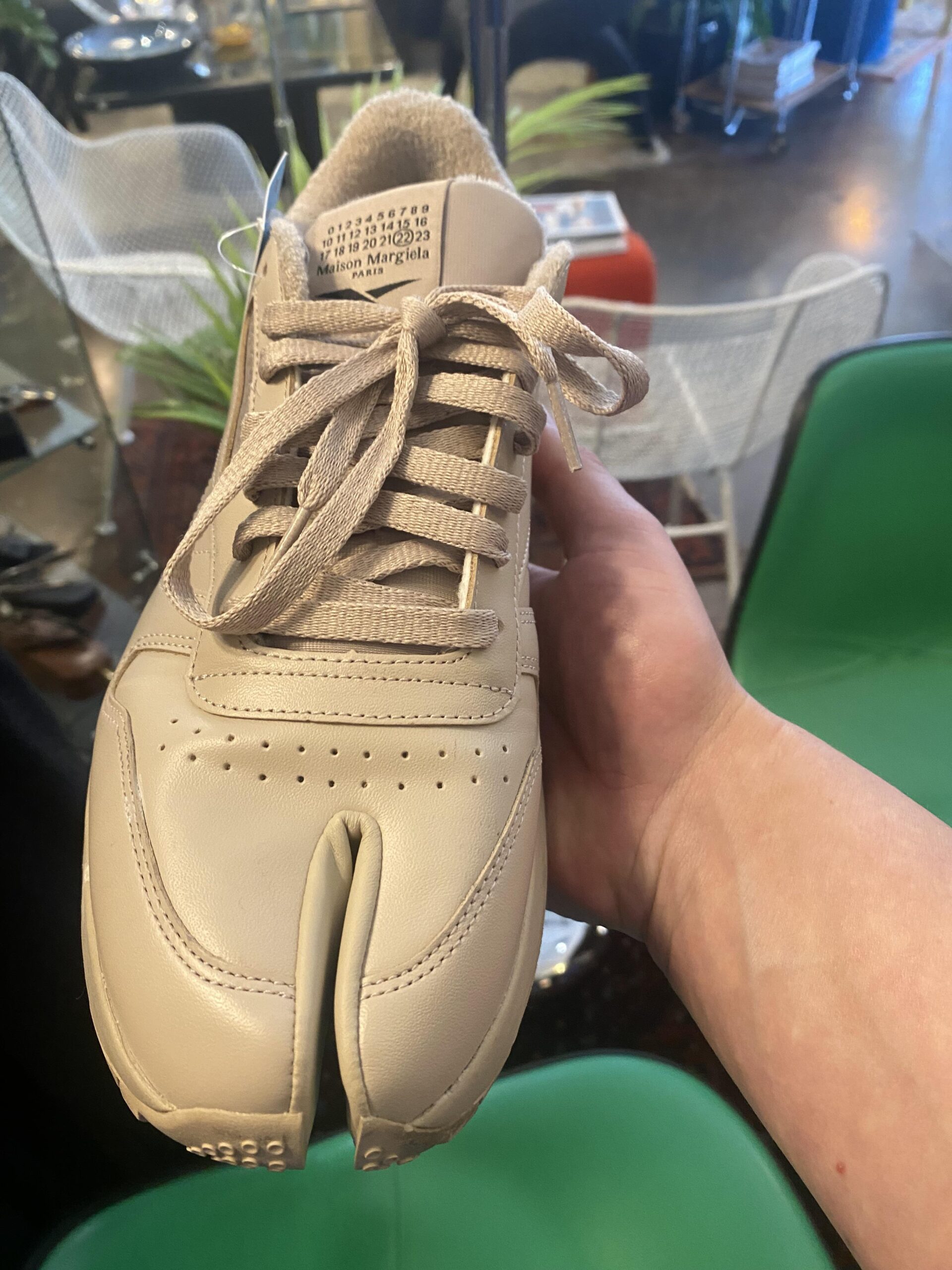 Illustrative example of camel toe shoes