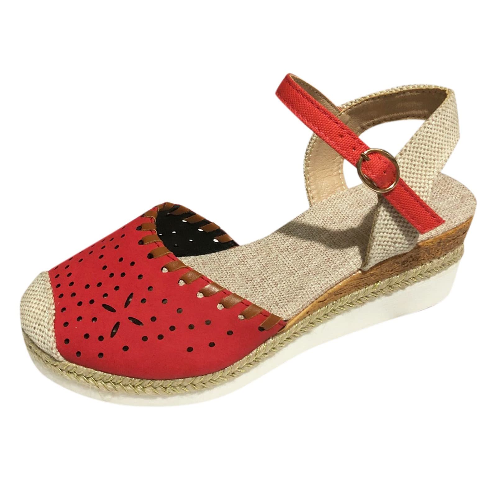 Illustrative example of closed toes wedge shoes