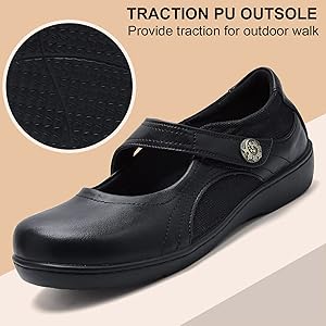 Illustrative example of comfortable mary jane shoes