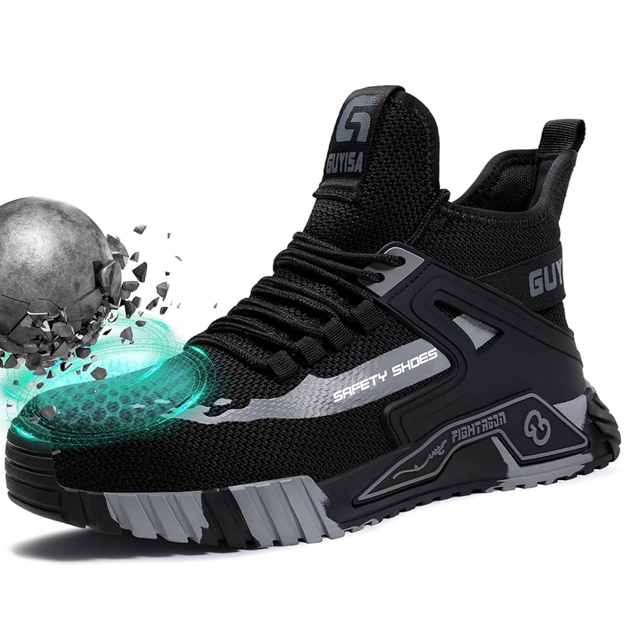 Illustrative example of comfortable steel toe shoes