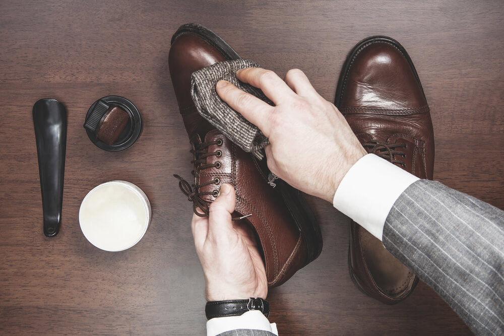 Illustrative example of cream shoes
