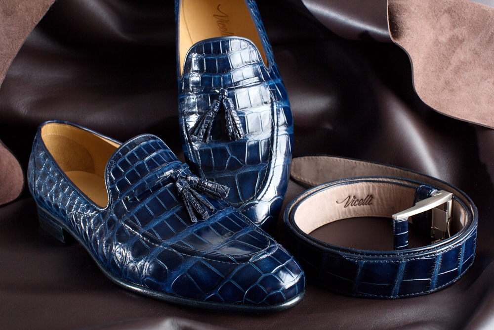 Illustrative example of crocodile shoes