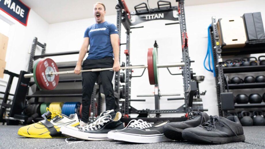 Illustrative example of deadlift shoes
