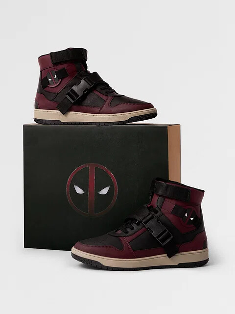 Illustrative example of deadpool shoes