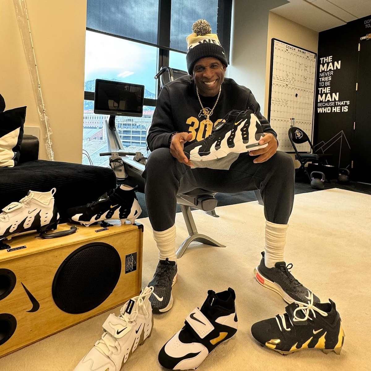 Illustrative example of deion sanders shoes