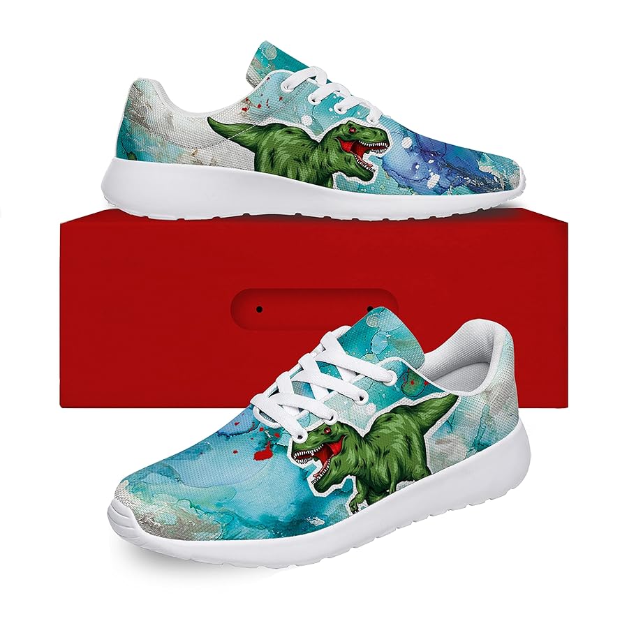 Illustrative example of dinosaur shoes