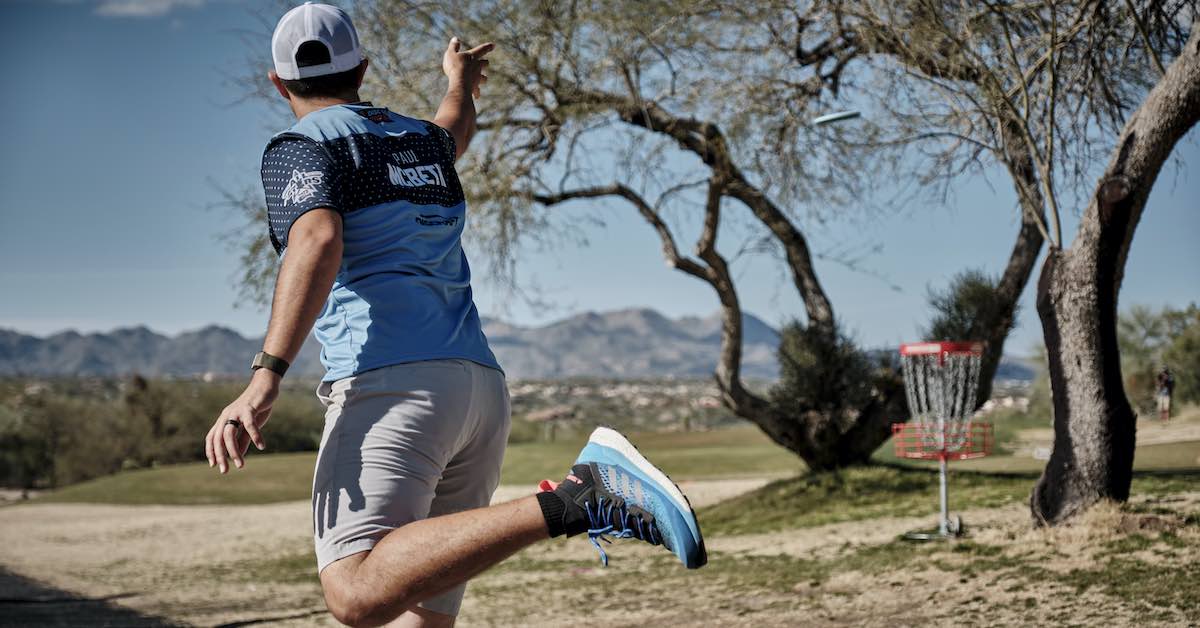 Illustrative example of disc golf shoes