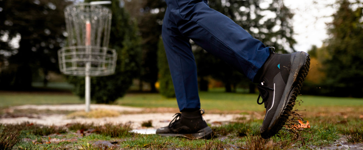 Illustrative example of disc golf shoes