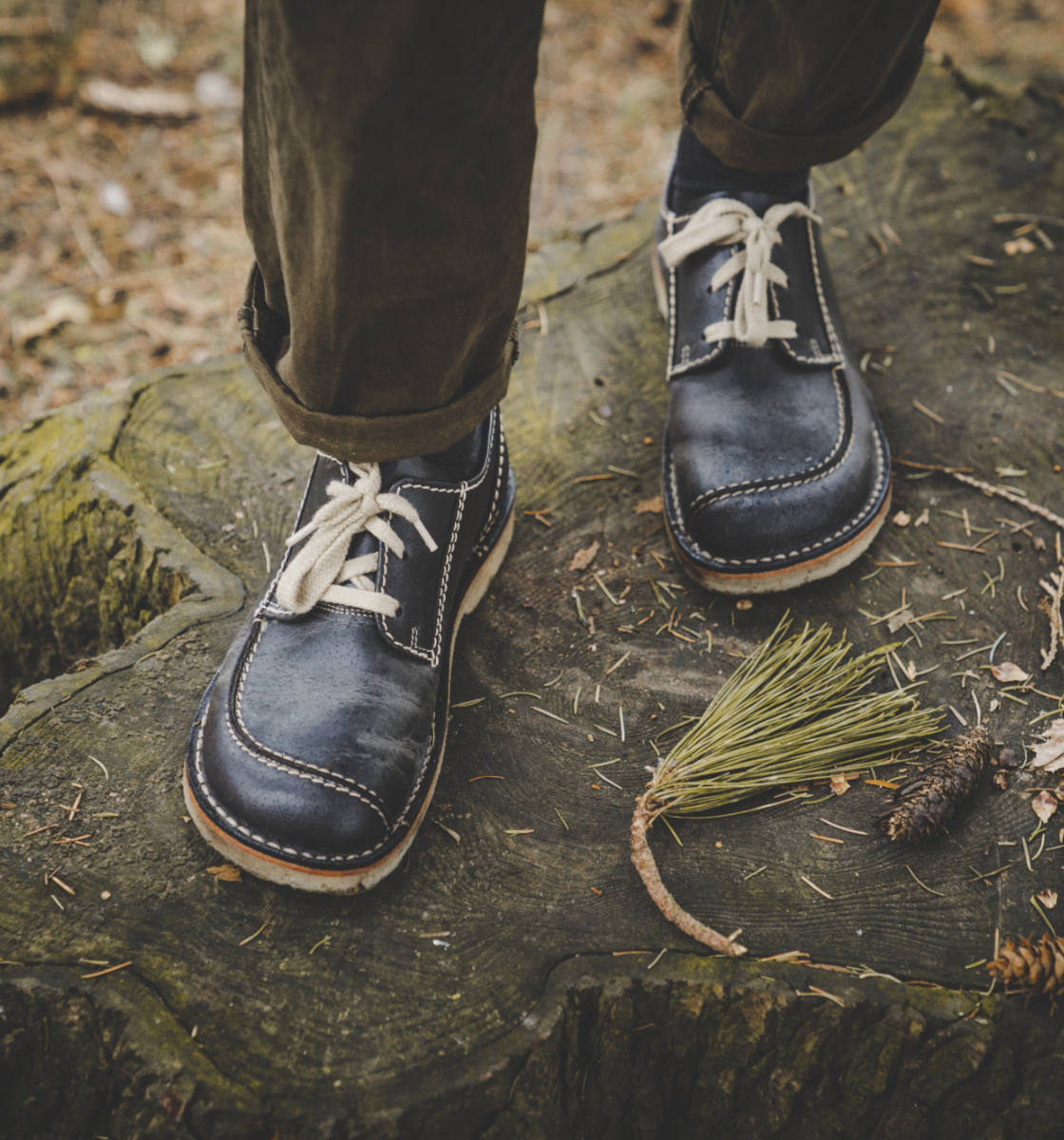 Illustrative example of duckfeet shoes