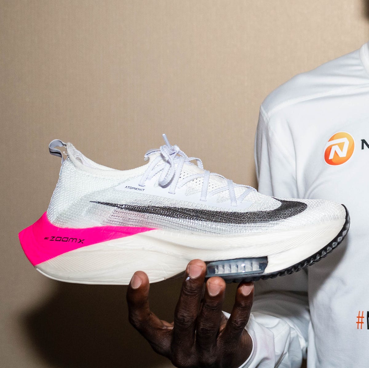 Illustrative example of eliud kipchoge shoes