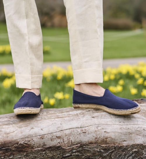 Illustrative example of espadrille shoes