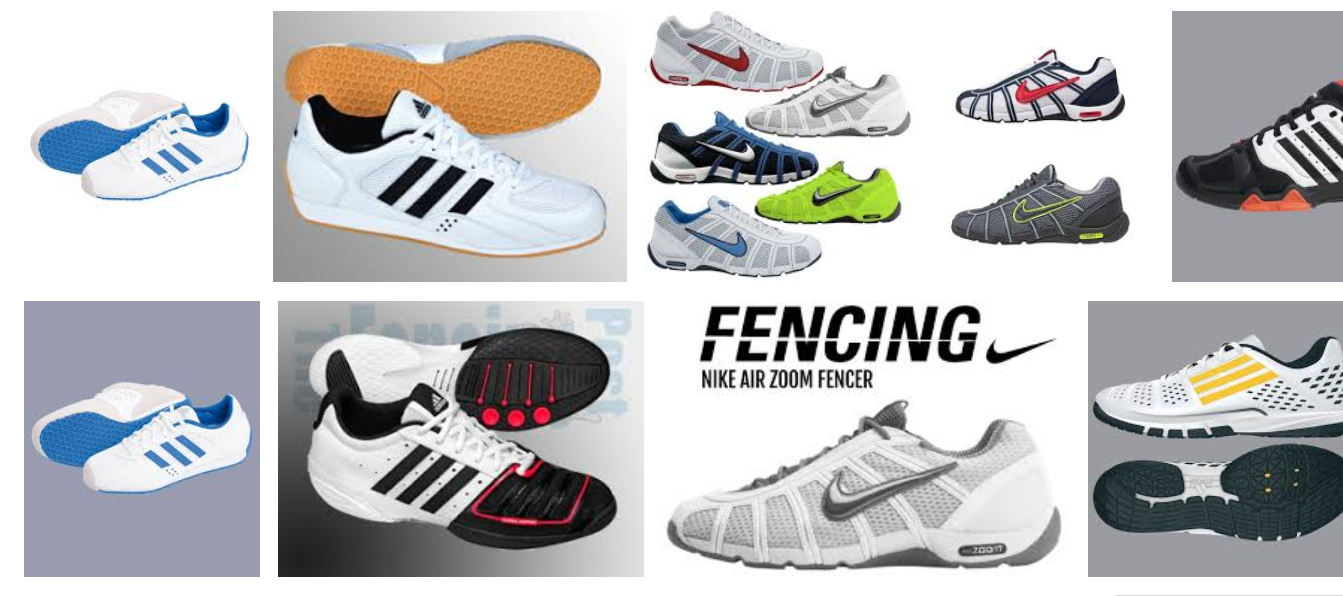 Illustrative example of fencing shoes