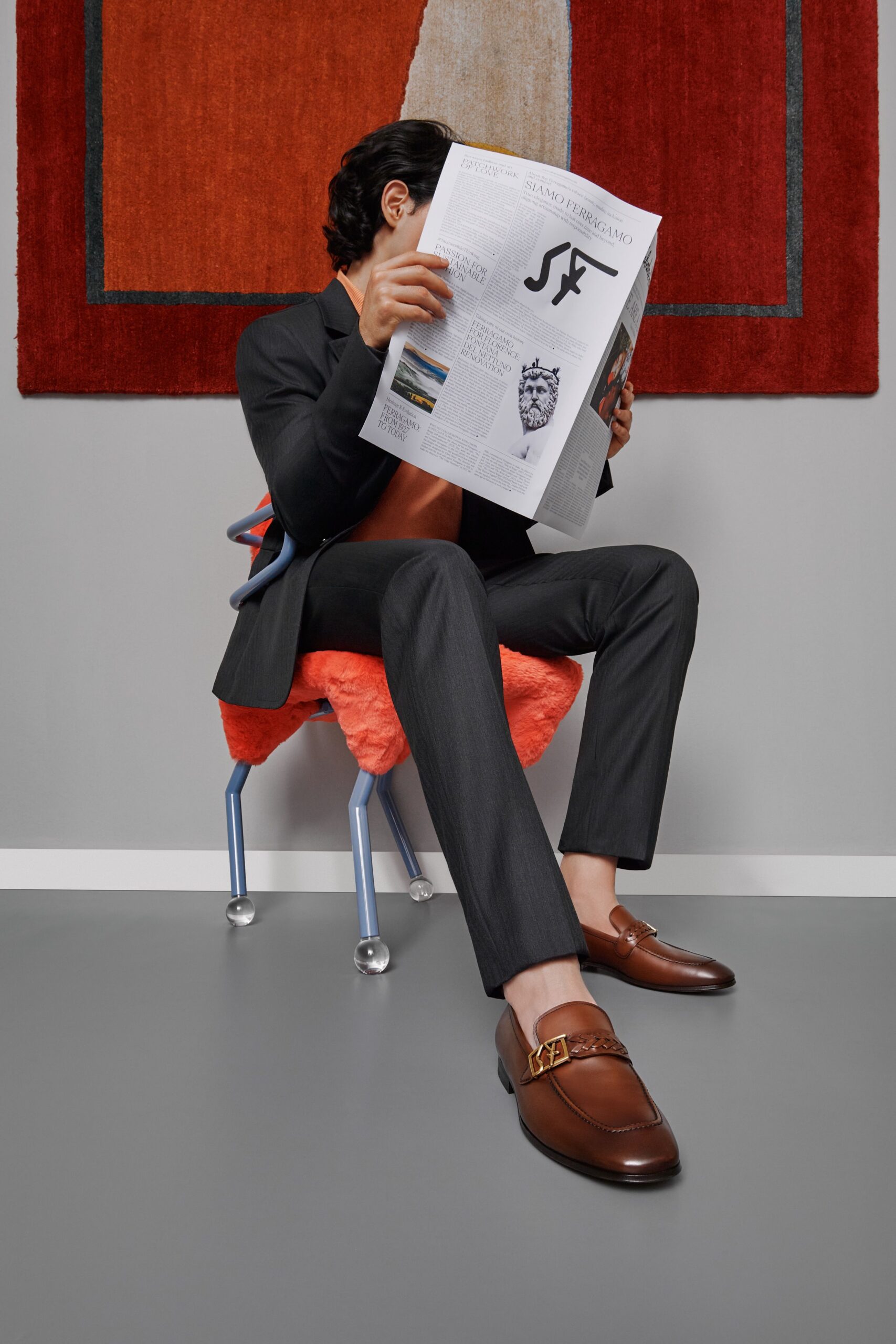 Illustrative example of ferragamo shoes men