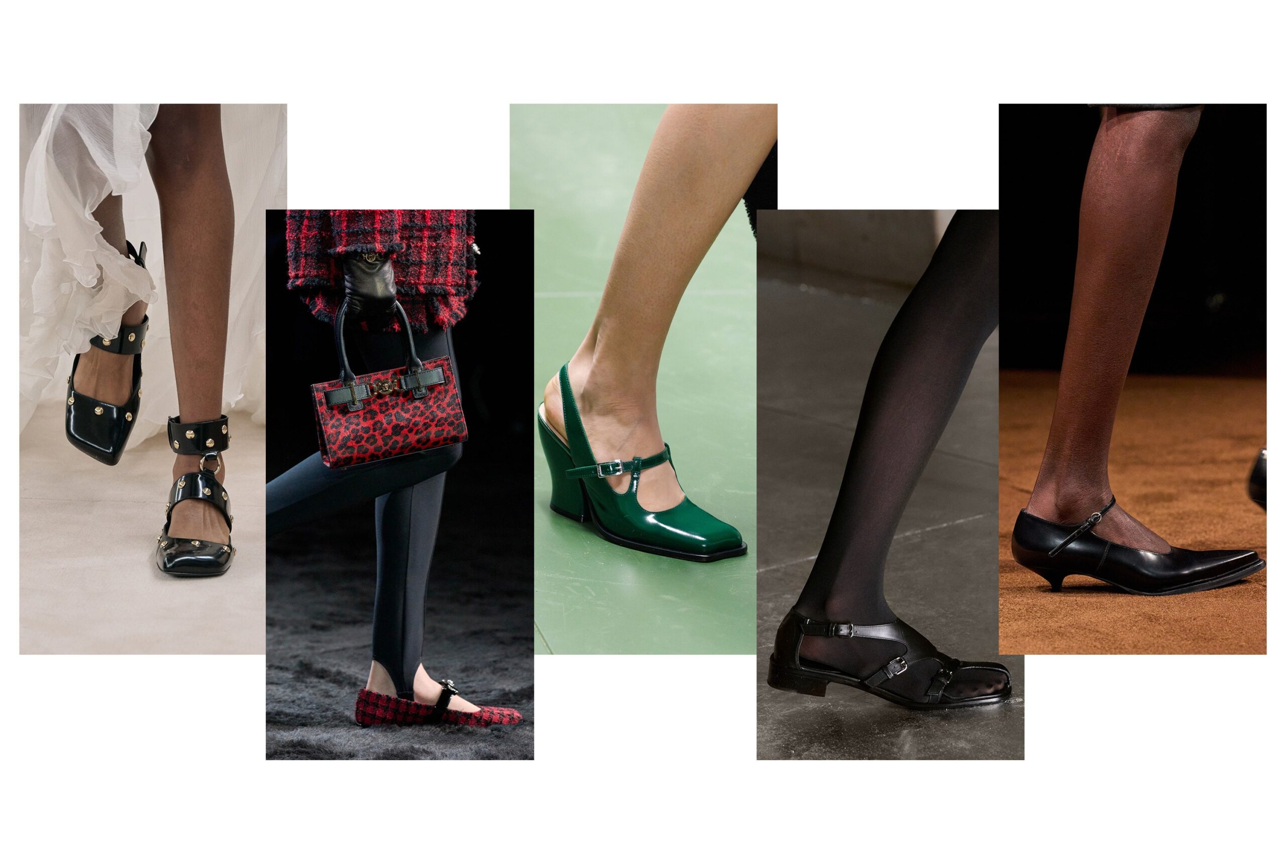 Illustrative example of flat mary jane shoes