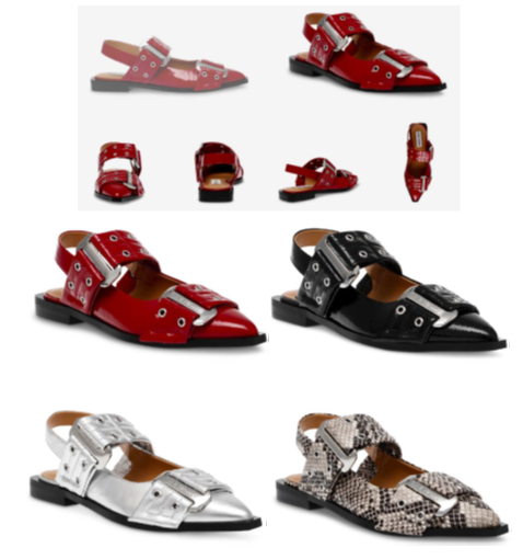 Illustrative example of ganni shoes