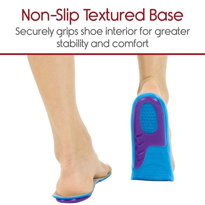 Illustrative example of gel shoe inserts