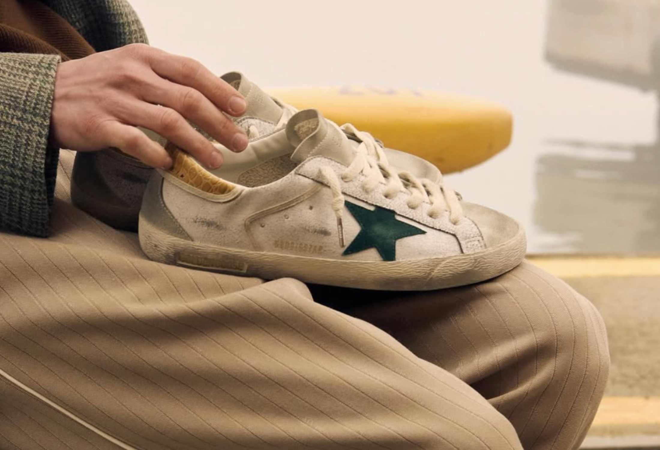 Illustrative example of golden goose shoes men