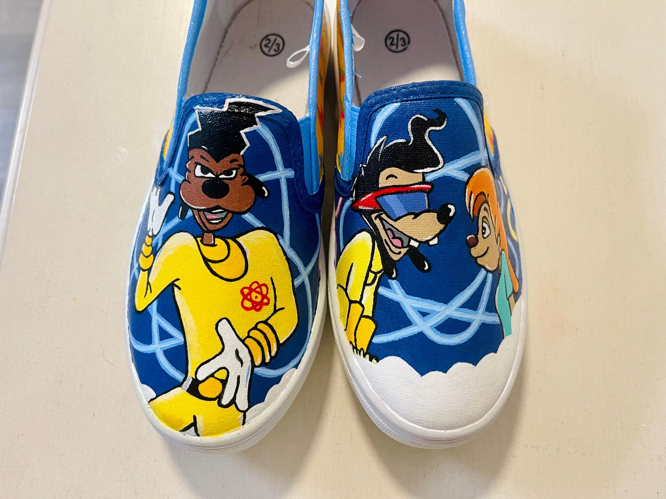 Illustrative example of goofy shoes