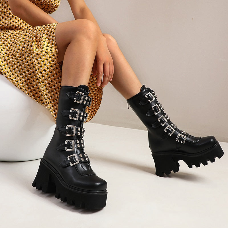 Illustrative example of goth shoes