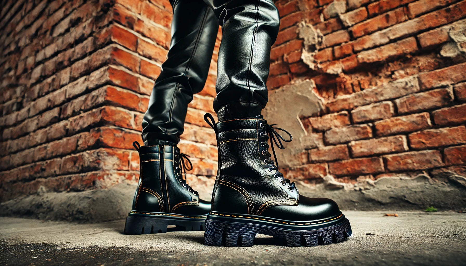 Illustrative example of gothic shoes