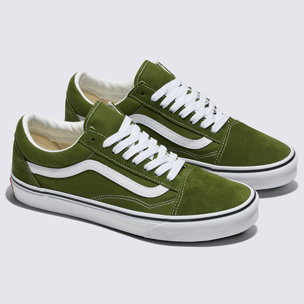 Illustrative example of green vans shoes