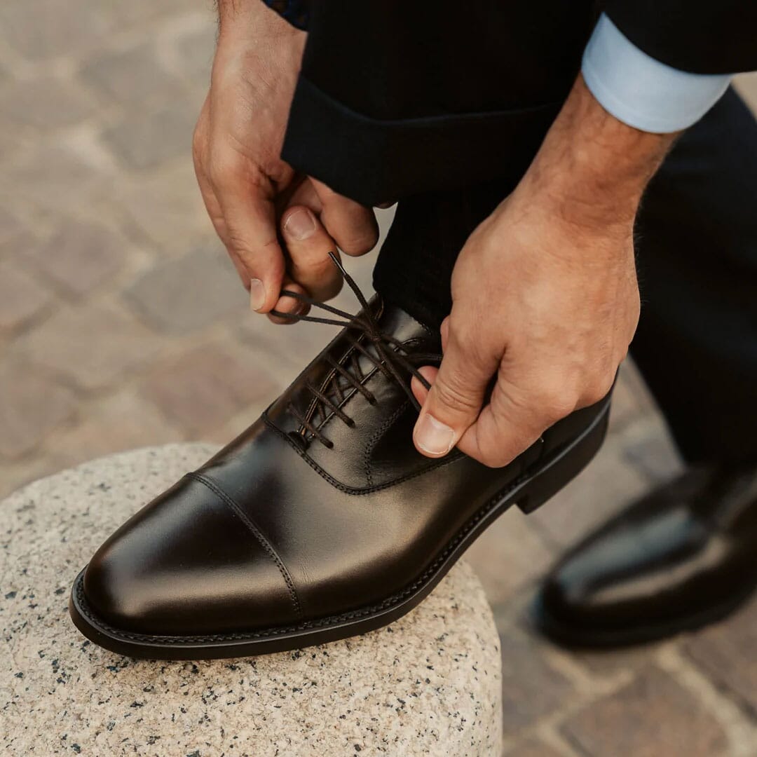 Illustrative example of guys oxford shoes