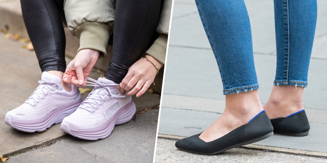 Illustrative example of high arch shoes